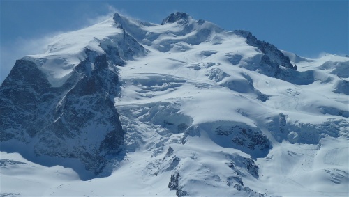 Monte Rosa as seen from Swiss side