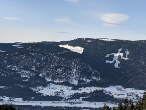 Olympic torch man, Hafjell, Norway