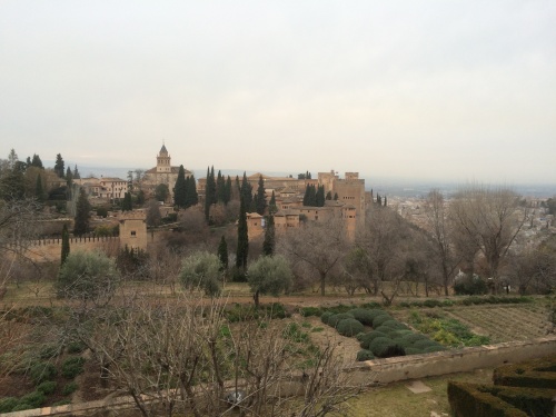 View of Alhambra from Generalife Gardens