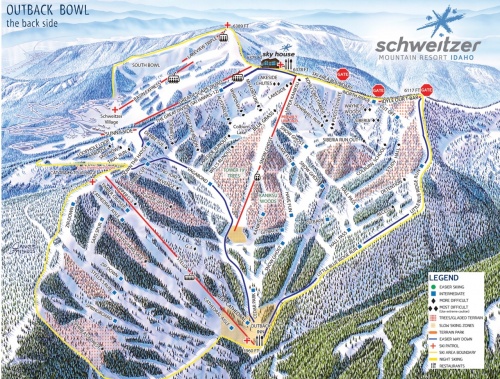 The Schweitzer trail map
