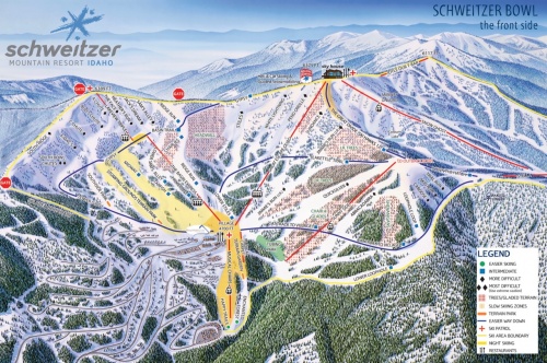 The Schweitzer trail map
