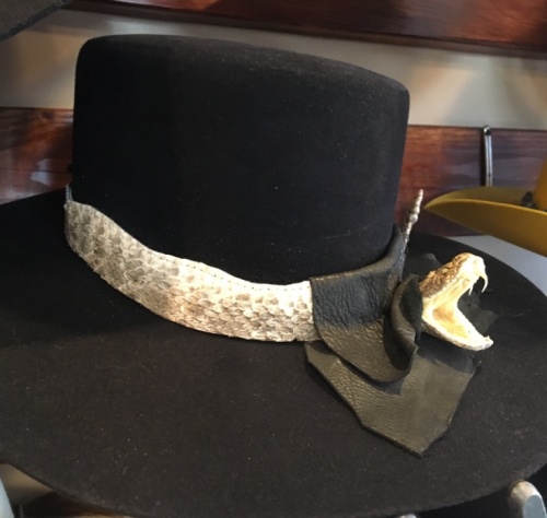 Custom finished snake hat