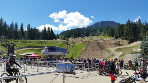 Mountain bikers in Whistler