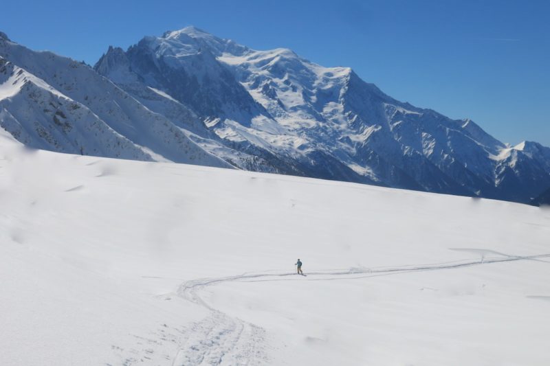 Ski touring in the Chamonix Valley
