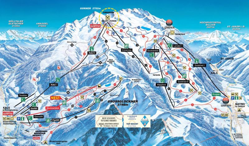 Kals-Matrei piste map