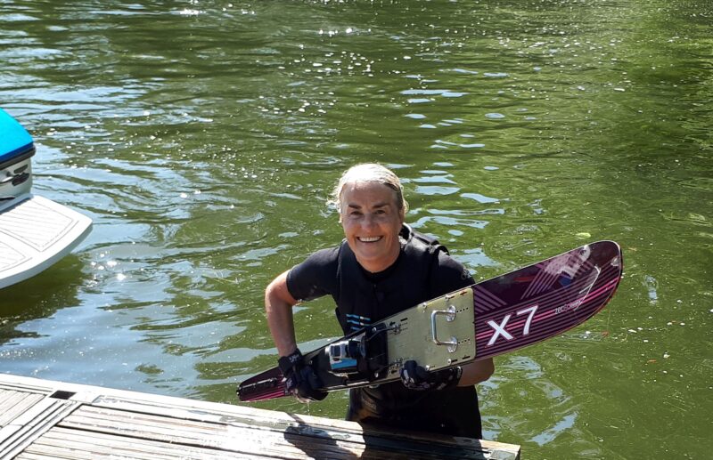 Jane Peel water ski