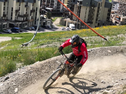 Summer cross training in Tignes Mountain biking in Tignes