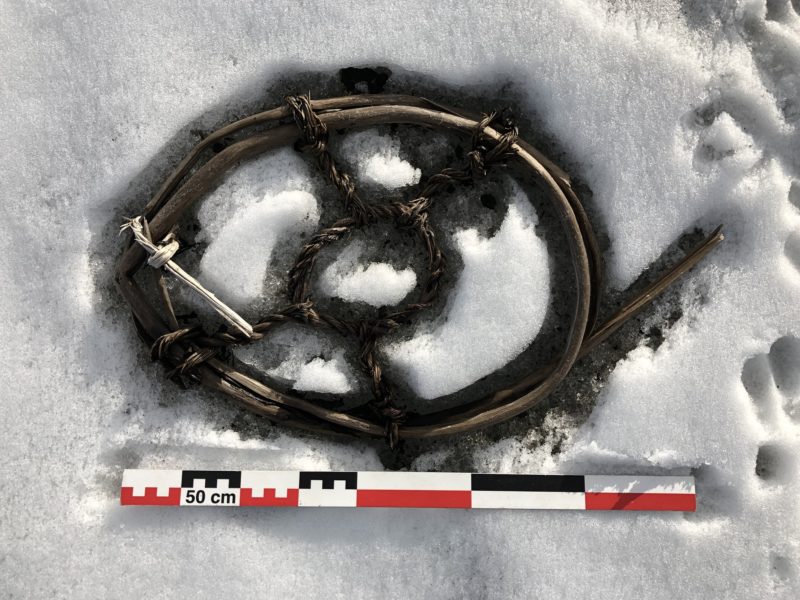 Horse snowshoe found at Lendbreen, Norway - photo Espen Finstad