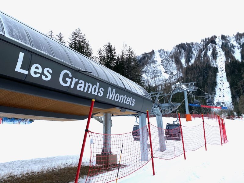 The gondola at Les Grands Montets in Chamonix