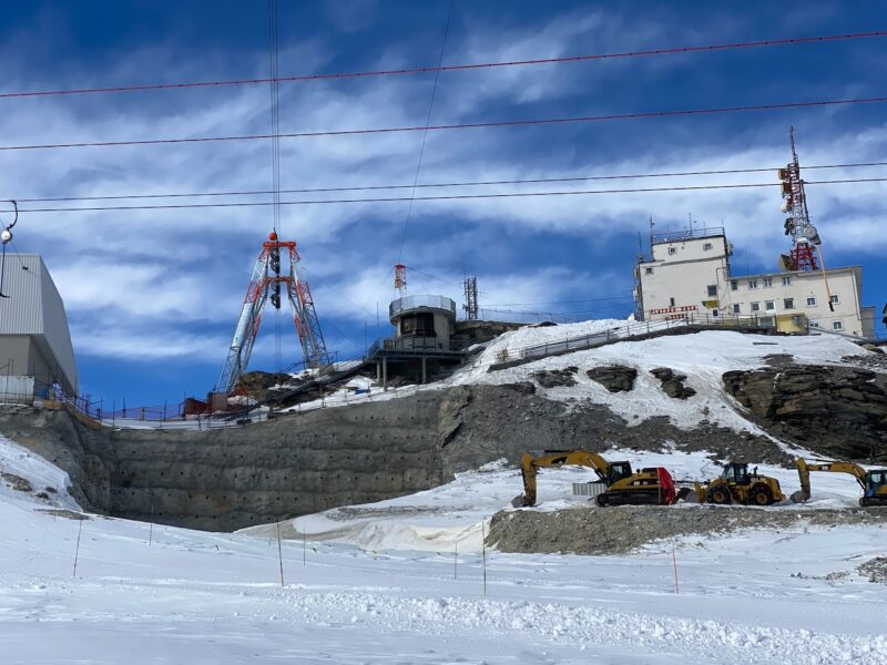 Lift construction in Cervinia