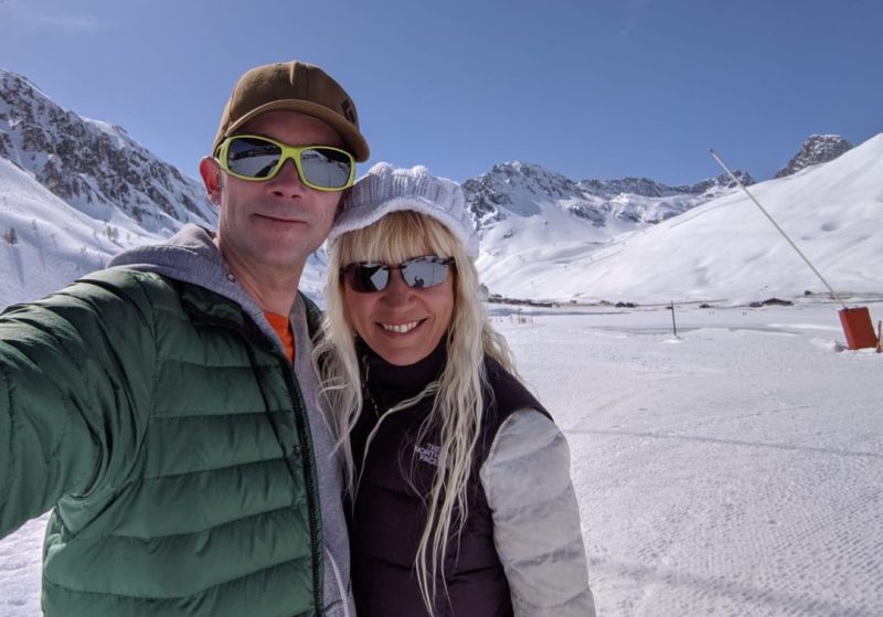 Simon Perry & Alex Beuchert in Tignes 17 March 2020