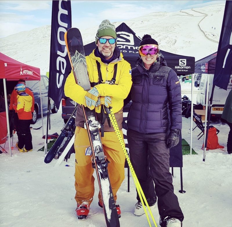 Rod after testing the Salomon QST 92 in Glenshee