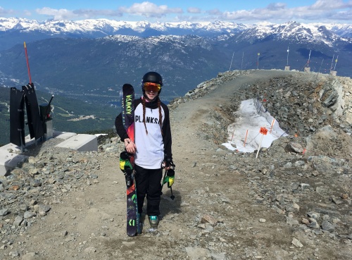 Kirsty Muir at the top of the Horstman glacier