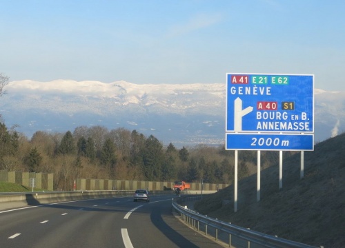 Driving to the Alps