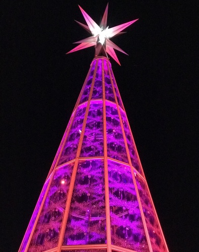 Swarowski Crystal Christmas Tree - pretty in pink