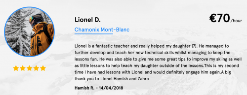 Lionel D. from Chamonix Maison Sport