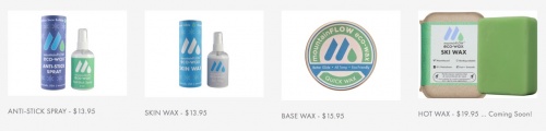 MountainFLOW's eco-wax range MountainFLOW's eco-wax range