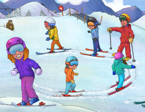 Jacob's first ski holiday