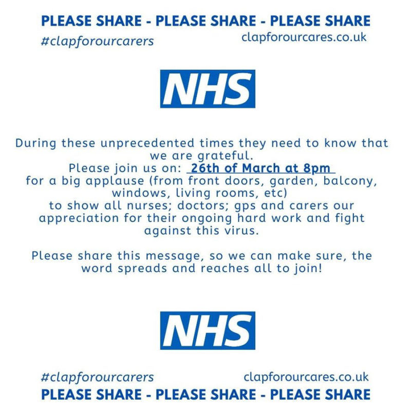  Support the NHS message